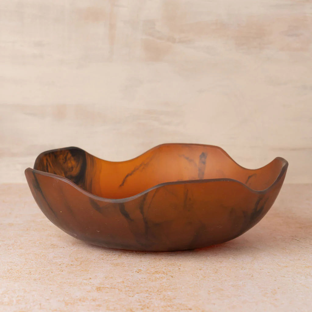 FLOW RESIN SALAD BOWL | EARTH