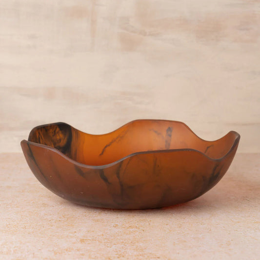 FLOW RESIN SALAD BOWL | EARTH