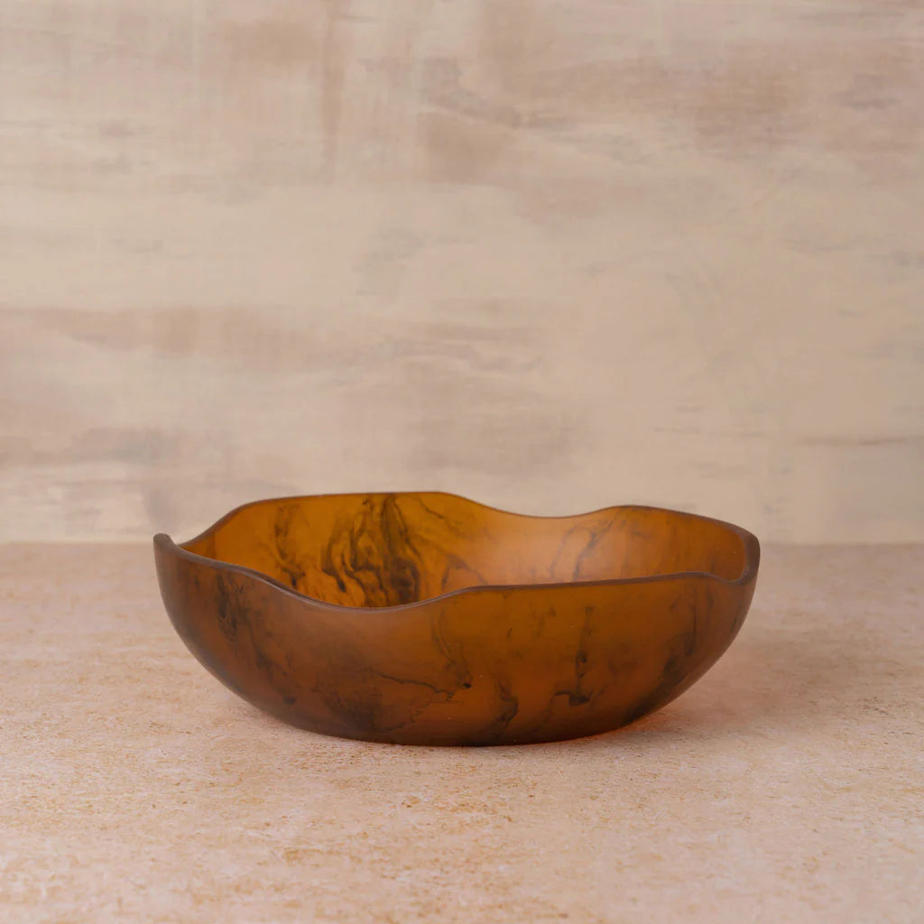 FLOW RESIN SALAD BOWL | EARTH