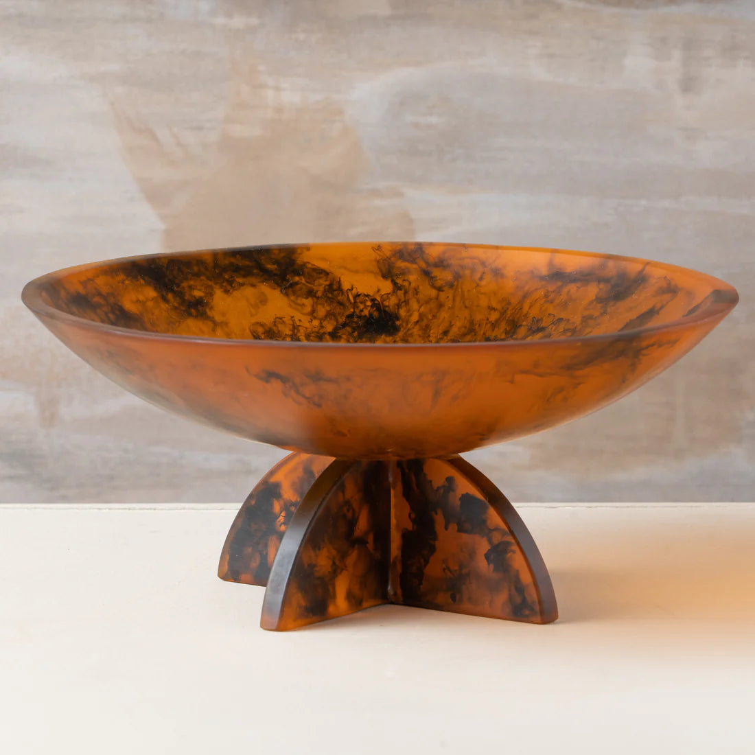 FLOW RESIN FRUIT BOWL | EARTH