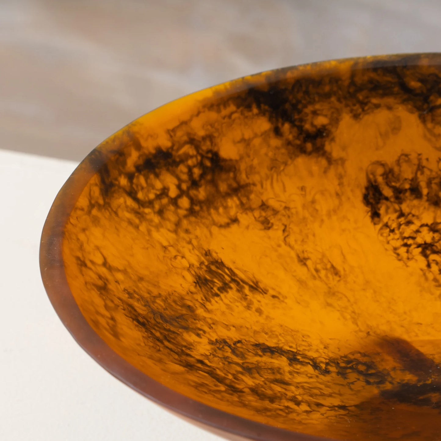 FLOW RESIN FRUIT BOWL | EARTH