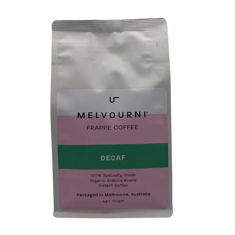 MELVOURNI ORGANIC FRAPPE DECAF COFFEE