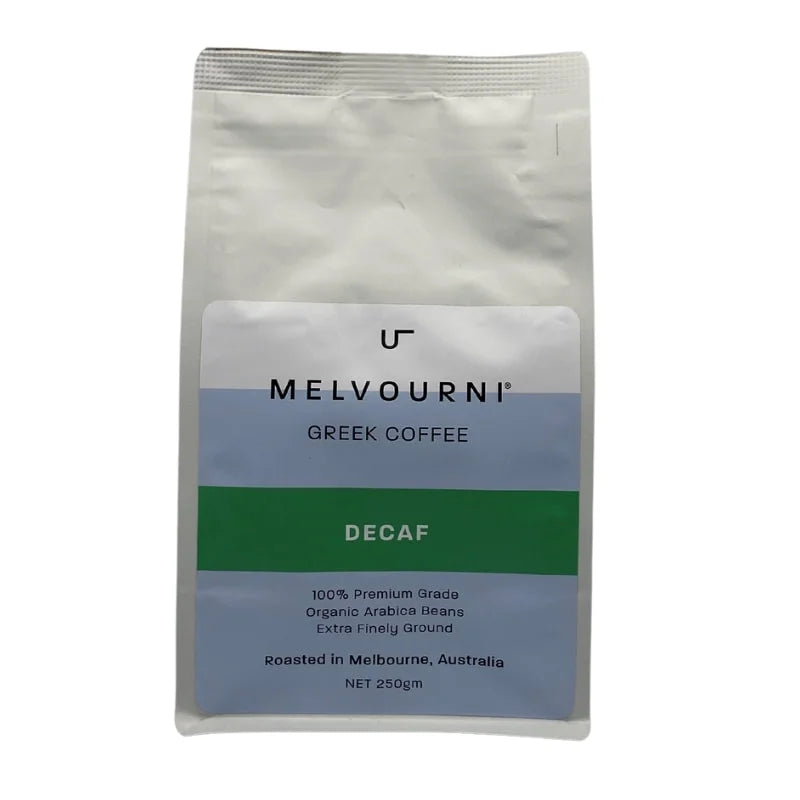 MELVOURNI ORGANIC CLASSIC GREEK COFFEE DECAF