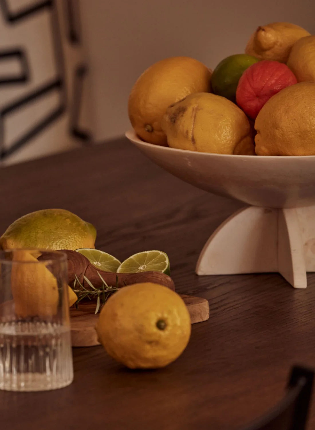 FLOW RESIN FRUIT BOWL | MARSHMALLOW